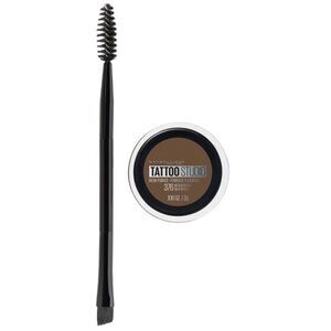 Maybelline 257 Medium Brown Tattoo Studio Waterproof Brow Pomade Gel .23 Fl Oz